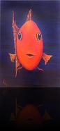 « Hellofish »<br>Öl auf Leinwand - 50 x 70 cm<br>- in Privatbesitz