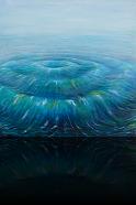 « Wasserringe »<br>Acryl auf Leinwand - 100 x 100 cm